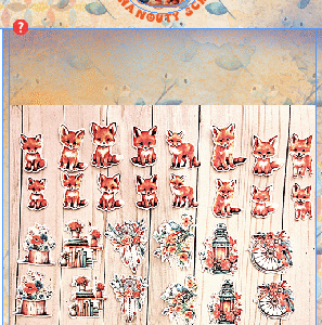 Die-cuts – Collection "My Little Fox" – 40 pièces