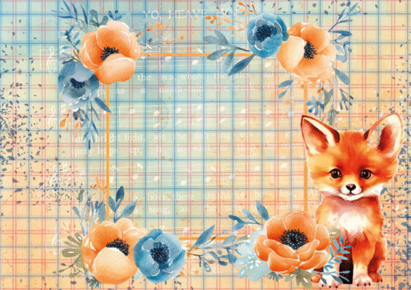Set de papiers créatifs – Collection «My Little Fox» – Format A4 – Image 17