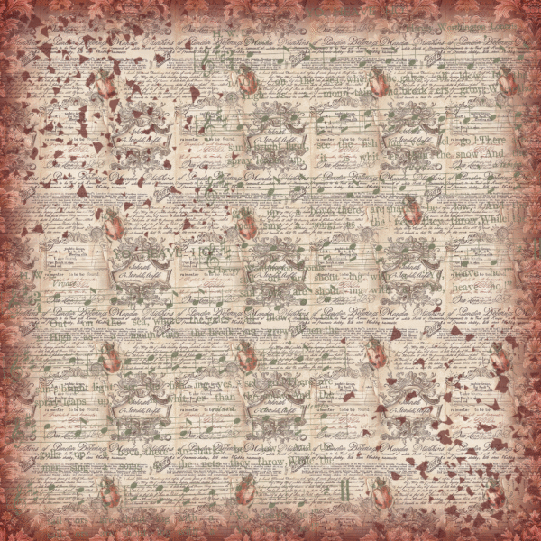 Set de papiers créatifs – Vintage Red – 21 x 21 cm – Image 6