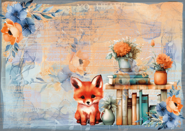 Set de papiers créatifs – Collection «My Little Fox» – Format A4 – Image 7