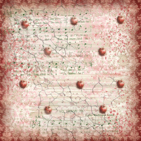 Set de papiers créatifs – Vintage Red – 21 x 21 cm – Image 14