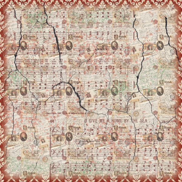 Set de papiers créatifs – Vintage Red – 21 x 21 cm – Image 18