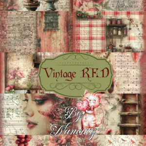 Set de papiers calque – Vintage Red – A4